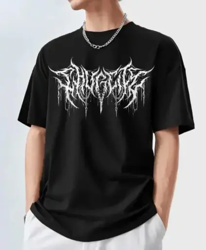 Black oversized trending t-shirt